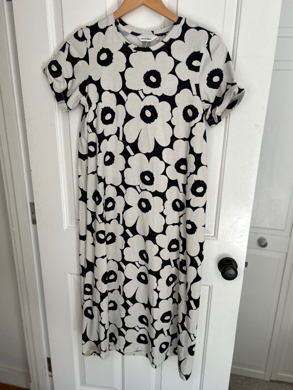 Marimekko Pisteinen Unikko Dress - Size Small - 100% Cotton